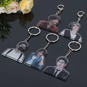 Mẫu Miễn Phí Không Có Moq ODM Sáng Tạo Logo Acrylic Tùy Chỉnh Keychain Không Có Tối Thiểu