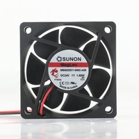 Sunon 5V 12V 48V DC 24V 1.68W AC EC 6025 60X60X25MM 6CM Suspension Magnétique Inverseur Silencieux 2 Fils MB60252V1-000C-A99 Ventilateur De Refroidissement