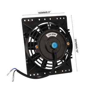 Ventilateur de refroidissement de radiateur de voiture Ryansstar Racing 12V 80W haute puissance, kit universel pour mise à niveau et modernisation - Product Image 3