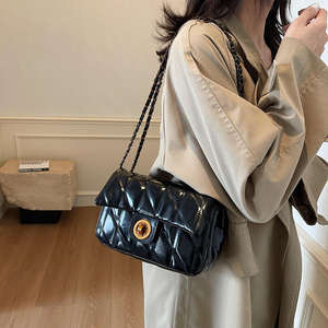 Bolso de hombro de moda para mujer, nuevo diseño de malla con enlaces, estilo nicho - Product Image 4