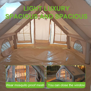 Tienda de Campaña Inflable Portátil para <span class=keywords><strong>Glamping</strong></span> al Aire Libre, Impermeable, de Oxford y PVC, con Refuerzo Recto, Apertura Automática Rápida para las Cuatro Estaciones, OEM ODM - Product Image 4