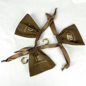 Factory Directly Sell Small Muslin Cotton <b>Drawstring</b> <b>Pouch</b> Custom Logo Printed Canvas Dust Bag Reusable Jewelry Packaging <b>Pouch</b> - Product Image 2