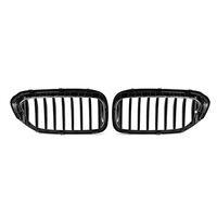 Gril Depan Single Slat ABS Gloss Black untuk BMW Seri 5 G30 G38 Pre-LCI 2018-2020 Grosir