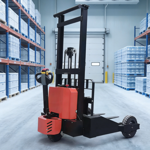 2t Off Road elektrikli hidrolik palet istifleyici kamyonlar açık engebeli arazi çatal genişliği ayarlanabilir çatallı istifleyici transpalet - Product Image 1