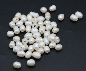 Perlas de Agua Dulce Blancas de 10-11 mm, Precio de Fábrica 2025, Perlas de Arroz con Orificio Grande, Naturales y Sueltas para la Fabricación de Joyas - Product Image 2