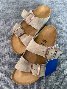 Wholesale Stylish Custom <b>Mule</b> Shoes High Quality Birkenstocks Genuine Leather Leather <b>Clog</b> Luxury Leather Cork Slippers - Product Image 5