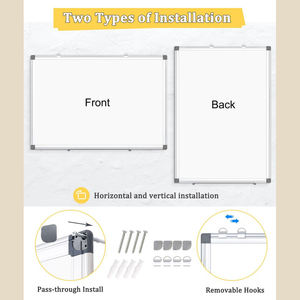 <span class=keywords><strong>Tableau</strong></span> <span class=keywords><strong>blanc</strong></span> magnétique double face sur mesure avec cadre en aluminium pour <span class=keywords><strong>mur</strong></span> - Product Image 2