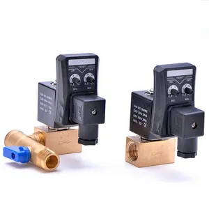 High quality 1/2 inch air compressor electric drain solenoid valve with timer Water valve control Mam Controller 0~ 16bar