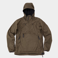 Fabricants personnalisés, camping, randonnée, pulls à capuche à demi-fermeture éclair, pullover à capuche solide, veste anorak coupe-vent d'extérieur pour hommes