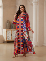 Robe Abaya Longue en Polyester de Haute Qualité pour Femme, Style Élégant et Personnalisé, Nouveau Modèle Anti-Plis, Séchage Rapide, Coupe Ample pour Musulmanes