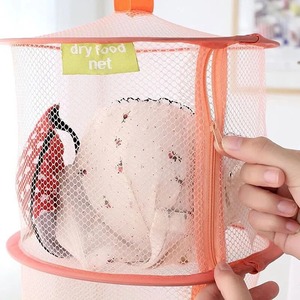<b>Foldable</b> Mesh Herb Drying <b>Basket</b> with Zippers - Hanging Bra Clothes Dryer Rack for Kitchen And Laundry - Product Image 5