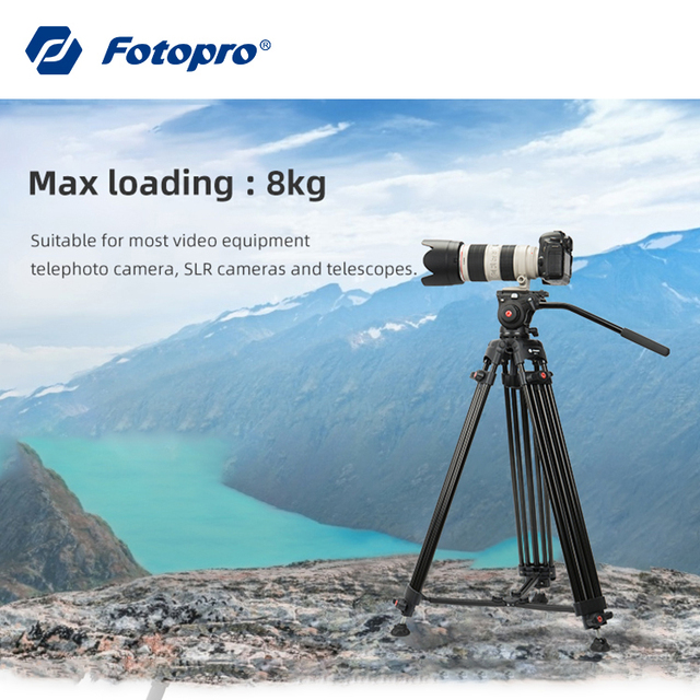 Fotopro High Quality Extendable Universal Aluminum Stretchable Dslr Remote Control DSLR Camera Tripod