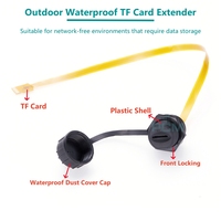 Coque en plastique étanche pour l'extérieur Micro SD TF Extension de fente pour carte mémoire Serrure avant IP67 Flex FPC Câble d'extension Stockage de données