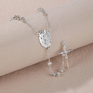 <span class=keywords><strong>Collana</strong></span> all'ingrosso <span class=keywords><strong>del</strong></span> <span class=keywords><strong>rosario</strong></span> d'<span class=keywords><strong>oro</strong></span> con zircone gioielli religiosi ciondolo di perline tre colori disponibili - Product Image 2