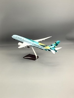 Modèle d'avion B787 de 47 cm, échelle 1:145, en résine, personnalisable, jouet Etihad pour les amateurs d'avions avec lumières LED