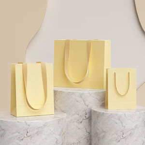 Sacs en papier mini blancs et noirs personnalisés avec impression, sacs en papier de remerciement <span class=keywords><strong>mango</strong></span>, petits sacs en papier avec votre propre logo - Product Image 5