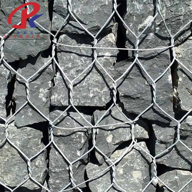 High Strength Gabion Cage with Hexagonal Mesh for Riverbank Protection and Slope Stabilization