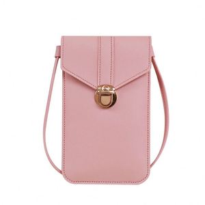 Messenger Mobile Phone Luxury Messenger Card Holder Wallet Chain Neck Synthetic Leather Shoulder Bags - Product Image 3