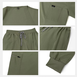 Nuevo Estilo de Uniformes Quirúrgicos para Hospitales y Salones de Belleza, Conjuntos Unisex con Estampado OEM, Transpirables y Holgados - Product Image 5