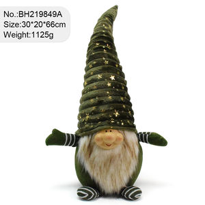 Fait à la main Navidad Decor Tomte Nordic Faceless Doll Xmas Stuffed Green Dwarf Large Welcome Christmas Gnome Santa with Resin Face - Product Image 4