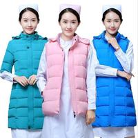 Vestes d'hiver matelassées en coton multicolores personnalisées pour infirmières, avec manches longues/3/4, uniformes de travail chauds, vêtements d'extérieur