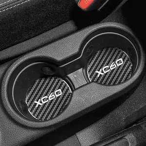 2Pcs Dessous de verre en fibre de carbone antidérapant pour <span class=keywords><strong>Volvo</strong></span> XC60 XC40 XC90 AWD <span class=keywords><strong>V90</strong></span> V60 T6 V50 S40 S60 S90 - Product Image 4