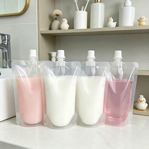 Multi Purpose 70ml Disposable Travel Spout Pouch Compact Carry Pouch For Personal <b>Care</b> Shampoo Liquid Separate Pack - Product Image 1