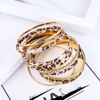 Bracelet léopard multicouche exagéré en zircon pour femme, bijoux de mode, accessoires minimalistes, vente en gros, bracelet de soirée