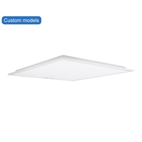 Lámpara de Panel Plano Inteligente LED Regulable con Pantalla Blanca, Aplicación y Control Remoto para Oficina en Casa