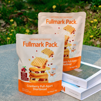 Sachet Doypack Personnalisé pour Biscuits aux Canneberges à Découper, Idéal pour l'Emballage de Snacks en Vente au Détail