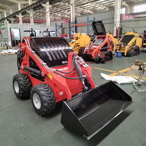 PENGIRIMAN GRATIS Konstruksi Ringkas Pertanian Murah Mini <span class=keywords><strong>Wheel</strong></span> Skid Steer <span class=keywords><strong>Loader</strong></span> 350kg Kapasitas Angkut dengan Kursi, Bucket, dan Pompa - Product Image 6