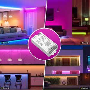 Hiệu suất cao RGB W WIFI màu xanh răng dẫn Dải điều khiển hỗ trợ mờ âm nhạc đồng bộ và điều khiển bằng giọng nói - Product Image 6