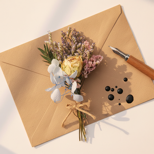 루이-내추럴 핸드메이드 드라이플라워 미니 부케 13cm 작은 꽃다발 DIY 공예, 웨딩 답례품 및 인사말 카드 장식용 - Product Image 3