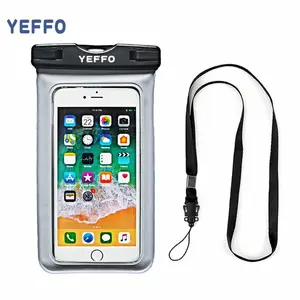 YEFFOユニバーサル防水電話ケースモバイルアクセサリーiPhone用フローティングスイミング電話ケース