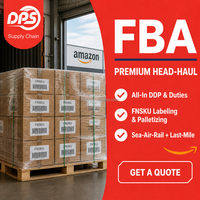 Transitaire FBA, consolidation de fret, tarif compétitif, porte à porte, entrepôt Amz, service d'importation Chine