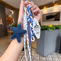 Accessoires DIY populaires en gros : Lettres perlées colorées, cordon en nylon, porte-clés, pendentif cœur, lanière