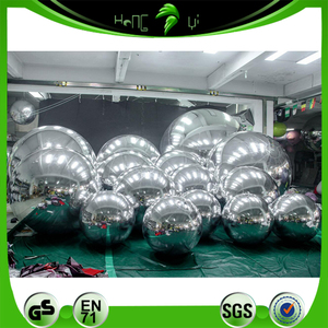Billes métalliques réfléchissantes gonflables personnalisées ballon miroir gonflable en PVC pour la décoration de mariage - Product Image 2