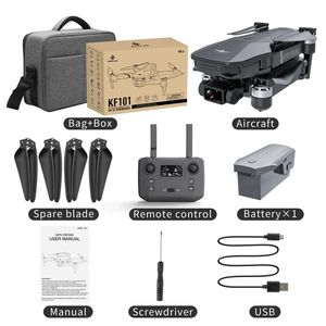 Drone <span class=keywords><strong>KF101</strong></span> <span class=keywords><strong>MAX</strong></span> avec nacelle 3 axes, portée GPS 3KM, double caméra 4K à flux optique, transmission 5G, EIS, quadricoptère RC jouet - Product Image 6