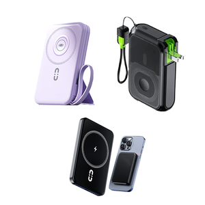 ขายส่ง พาวเวอร์แบงค์มือถือ 10000mah สำหรับโทรศัพท์ 20000mAh ชาร์จเร็ว พาวเวอร์แบงค์ไร้สาย ขนาดเล็กบาง แม่เหล็ก - Product Image 1