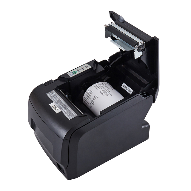 Auto Cutter Desktop Thermal Bill Printer SP-POS88V Multiple Port Ticket Printer with Stock Thermal Paper