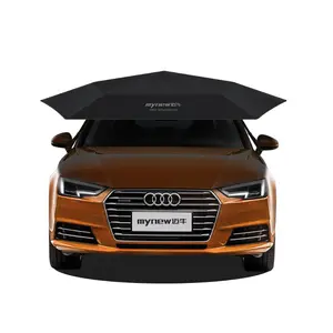 New design popular selling UV proof oxford cloth automatic car umbrella shade cover for outdoor sunscreen and car protection