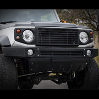 Pour Jimny Suzuki Little D Defender calandre avec lampe pour Suzuki Jimny Sierra JB74 JB64 2024 2023 2022 2021Grille Badge
