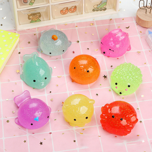 Juguete Antiestrés para Niños, Estilo Nuevo, Conejito Adorable de TPR Rosa, Azul y Blanco, Lindo Juguete para Aliviar el Estrés - Product Image 4