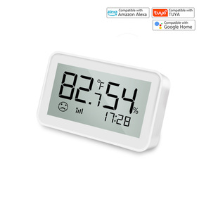 <b>Smart</b> Home Temperature Humidity Sensor Wi-Fi Battery Powered Indoor <b>Electronic</b> Monitor With Slide Design For <b>Smart</b> Home Control - Product Image 5