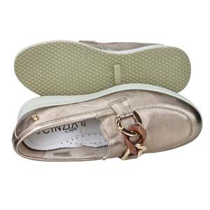 Mocassini Cinzia Soft da Donna in Bronzo con Suola Spessa e Plateau - Product Image 6