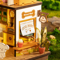 Robotime Rolife DIY Miniature Maison Kit fait main DG169 Puppy's Cozy Villa Model Kit 3D Puzzles en bois