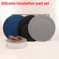Tapis de séchage de vaisselle en silicone pour comptoir de cuisine Tapis en silicone pour la cuisson Sous-verres de table ronds et souples imprimés sur mesure en silicone