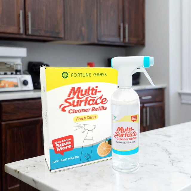Eco-Friendly All-Purpose Cleaner Kit Custom Non-Toxic Solid Cleaning Tablets for Home Use