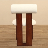 Chaise sans accoudoirs de luxe au design moderne, cadre en bois massif, chaises de salle à manger pour restaurant, usage commercial