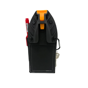 <b>TOOL</b> STACK Heavy Duty <b>Leather</b> Pouch Technician and Electrician Attachment Drill Holster Belt Waist <b>Tool</b> Bag - Product Image 3